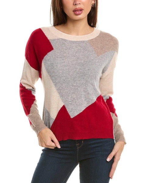 colorblock cashmere sweater