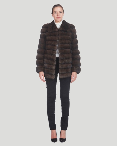 horizontal russian sable jacket