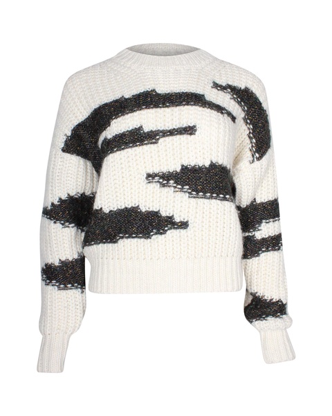 cacilie sweater in white acrylic