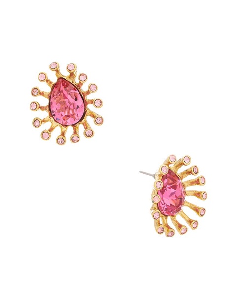 14k urchin earrings