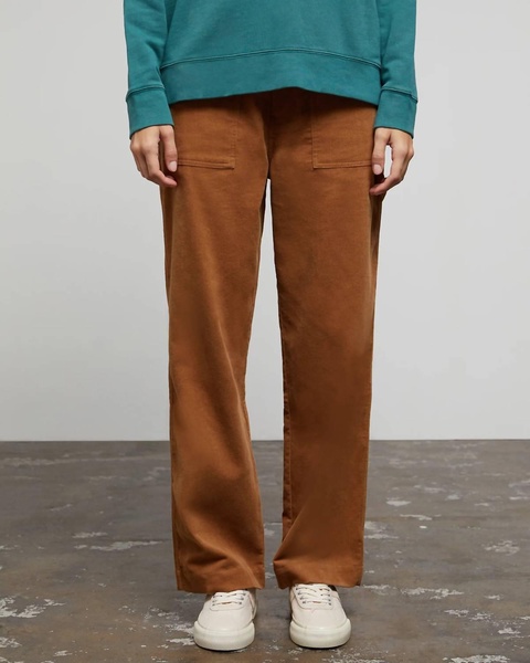 wide leg corduroy carpenter pant in mineral