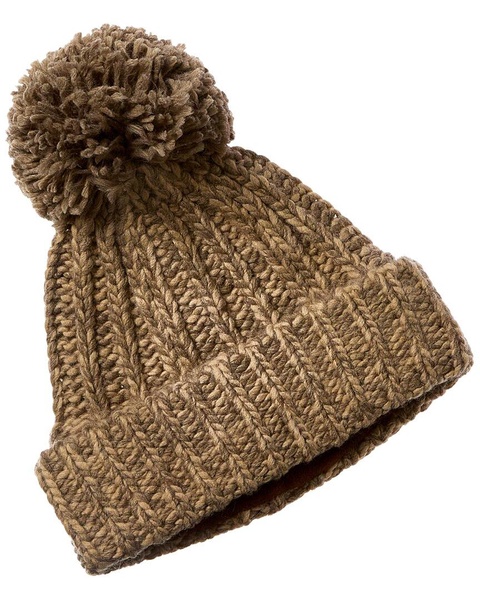 Portolano Chunky Knit Pom Wool-Blend Hat