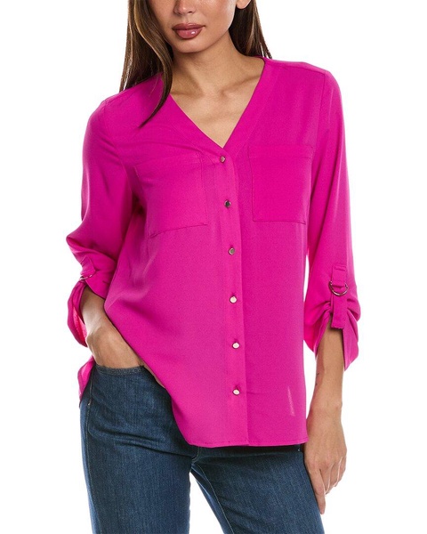 Jones New York Collarless Tunic