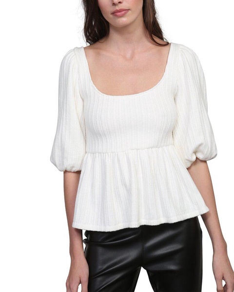 thea balloon sleeve knit top