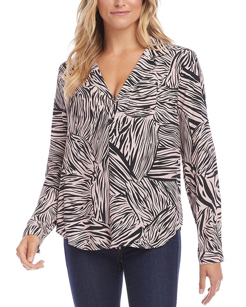 Karen Kane Half Placket Shirt