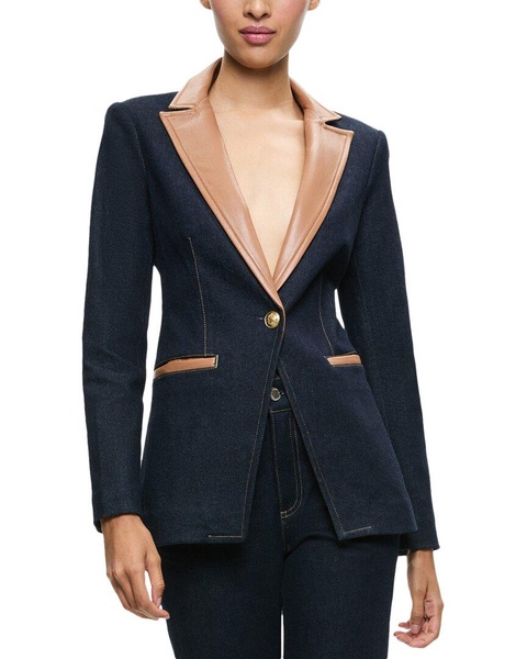 alice + olivia Breann Lg Str Sholder Blazer