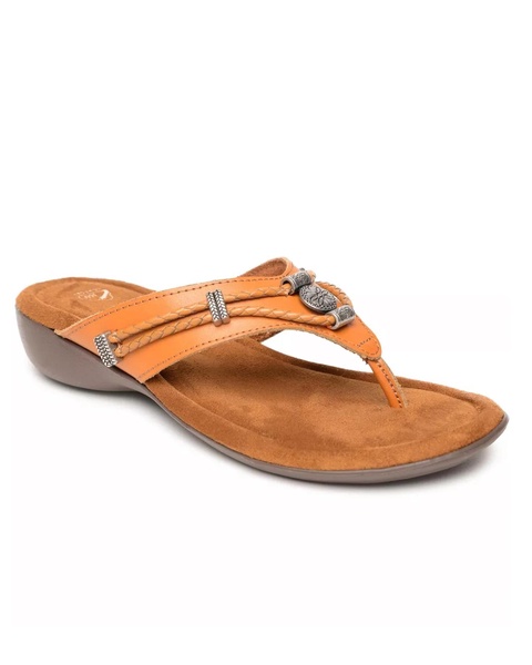 women's silverthorne 360 thong sandals in cognac