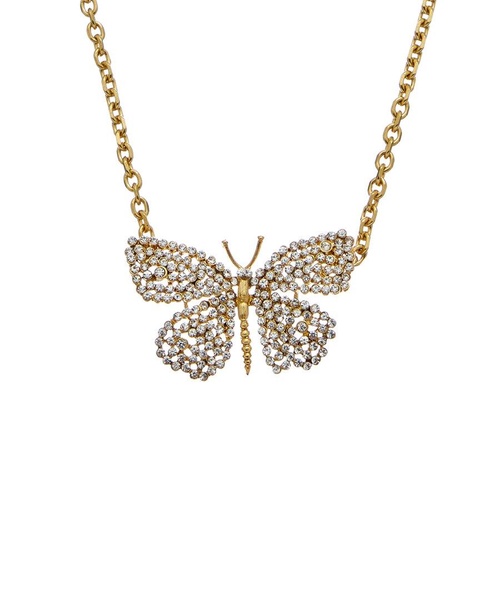 14k butterfly pendant necklace