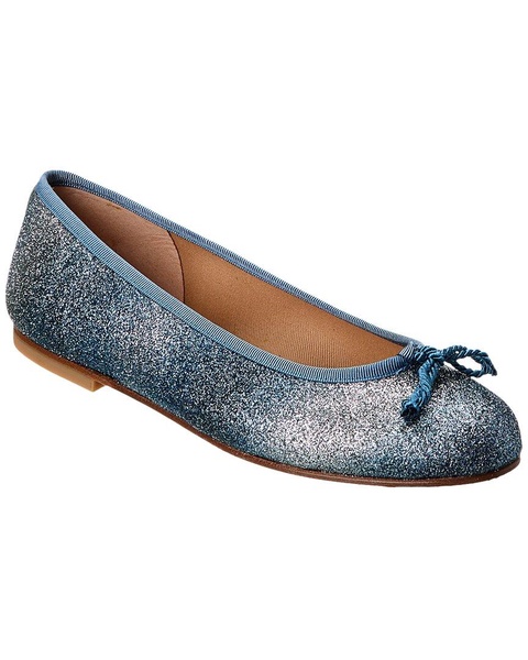 French Sole Pearl Glitter Flat