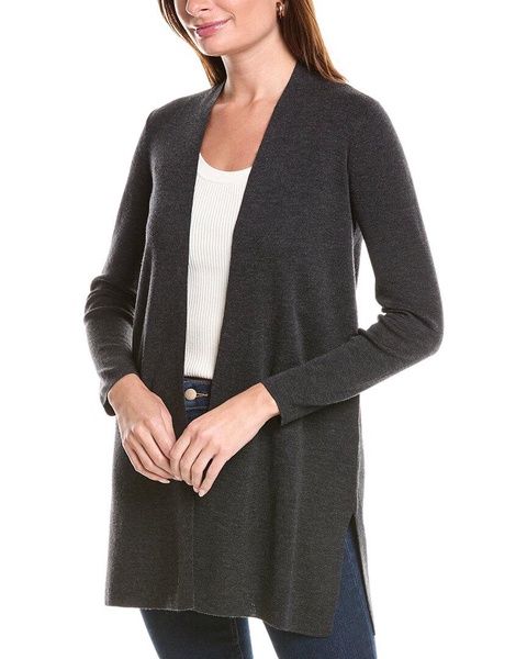 long wool cardigan