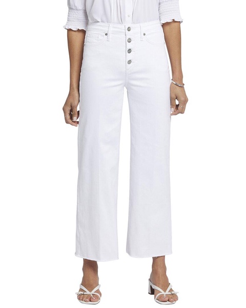 teresa optic white wide leg jean