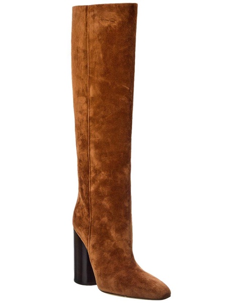 ferragamo pampero suede knee-high boot