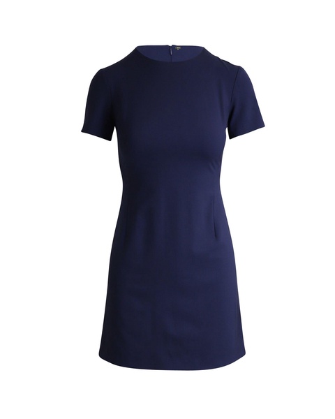 mini shift dress in navy wool