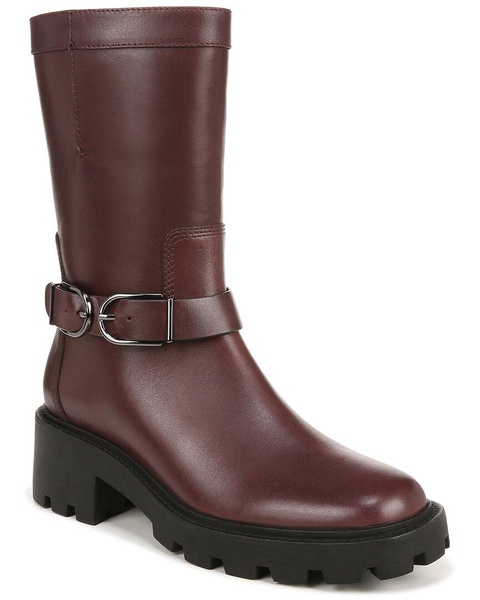 l-elle leather mid shaft boot