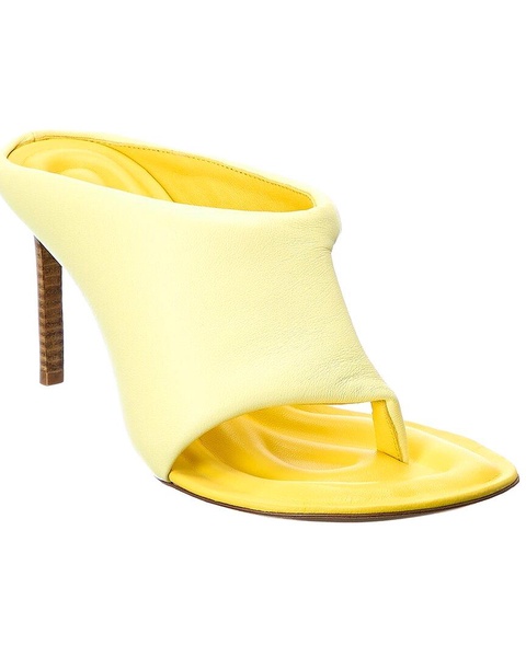 Jacquemus Les Mules Limone Leather Sandal