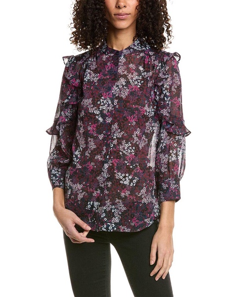 Ted Baker Semi-Sheer Blouse