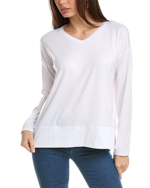 EILEEN FISHER V Neck Box Top