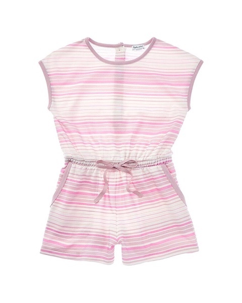 painterly stripe romper