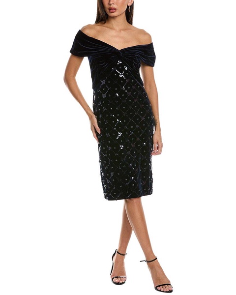 Tadashi Shoji Velvet Sheath Dress