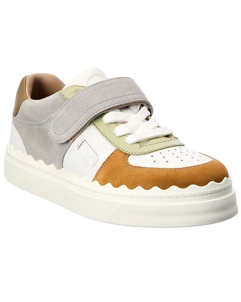 Chloé Lauren Leather & Suede Sneaker