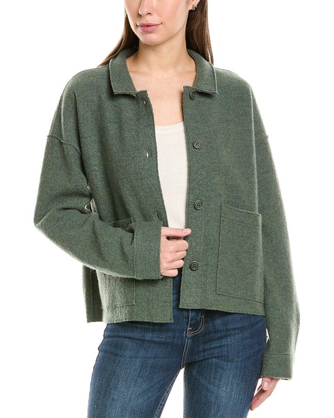 classic collar wool jacket