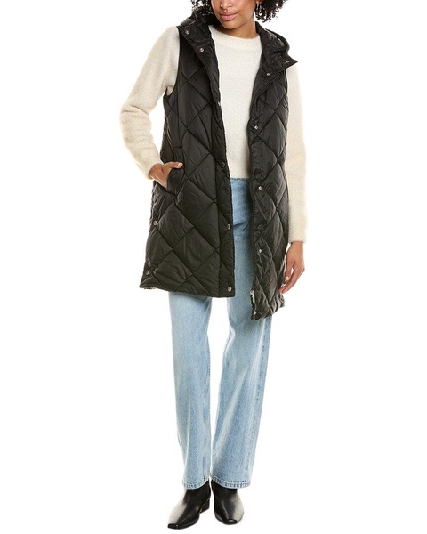 large diamond quilted coat