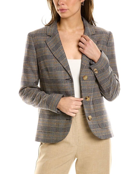 Brooks Brothers Plaid Wool-Blend Blazer