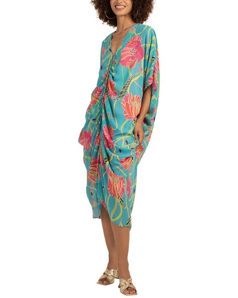 Trina Turk Relaxed Fit Shadow Maxi Dress