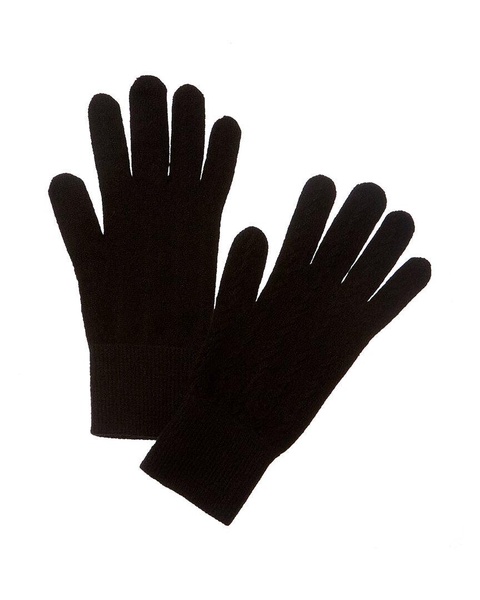 cable cashmere gloves