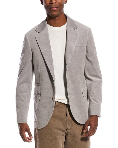 cashmere-blend suit jacket