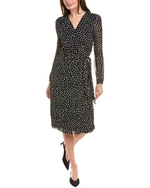 spots wrap dress