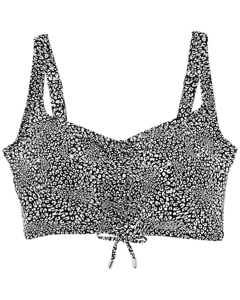 elevate shirred underwire bikini top