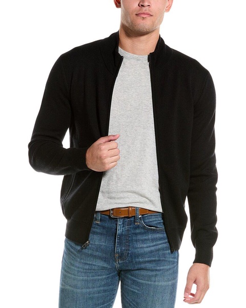 marled wool bomber jacket