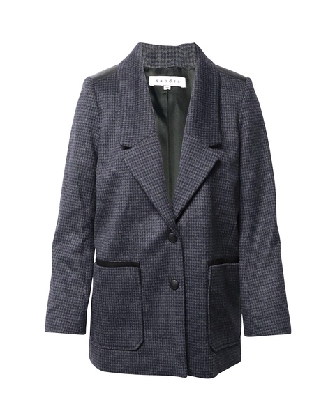 oversized blazer in grey wool