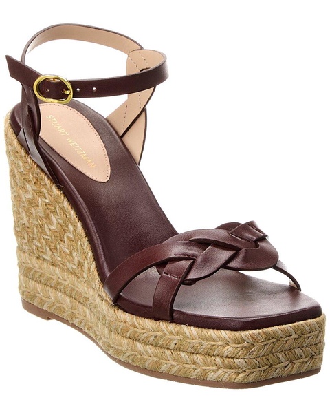 braida max leather wedge espadrille