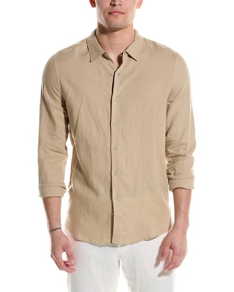 standard linen-blend shirt