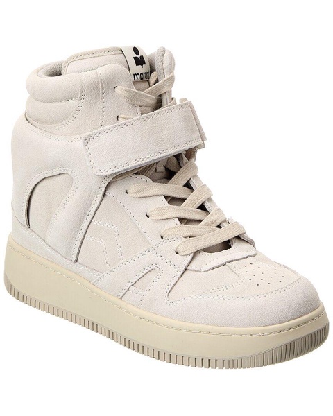 Isabel Marant Ellyn Suede High-Top Wedge Sneaker