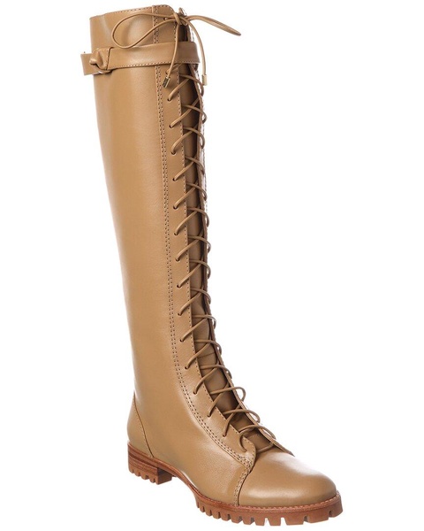 evelyn leather to-the-knee combat boot