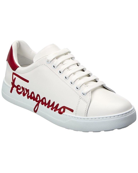 ferragamo naruto leather sneaker