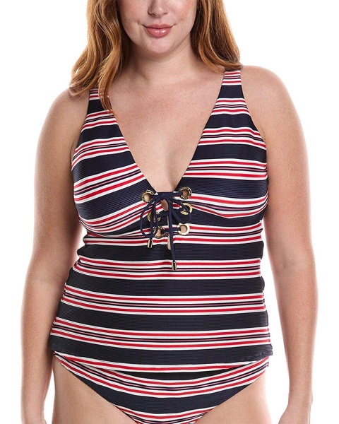 La Blanca Sailor Off-The-Shoulder Tankini