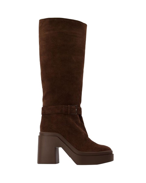 ninon boots in brown leather