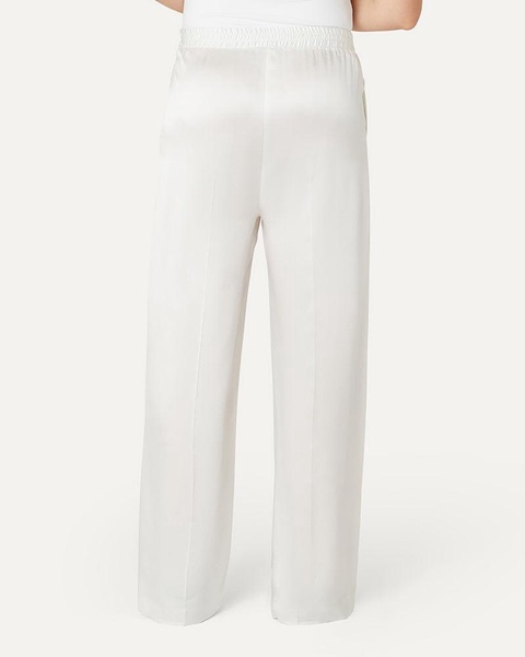 Lexi Sports Luxe Silk Trouser - Ivory