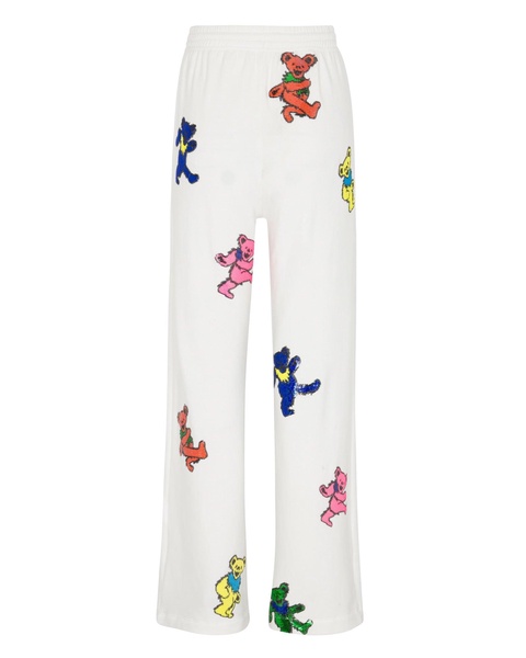 Grateful Dead Dancing Bears Sequin Lounge Pant - White