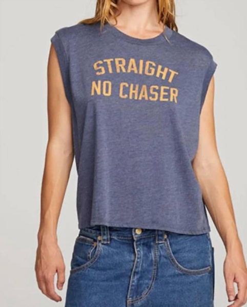 straight no cgaser tee in sapphire