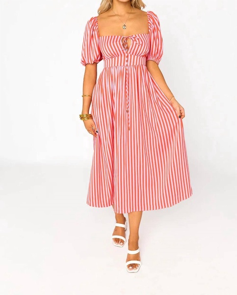 olsen midi dress in sun glow