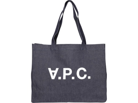 A.P.C. Daniela Denim Shopping Tote Bag