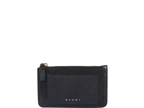 Marni Logo Printed Zipped Cardholder