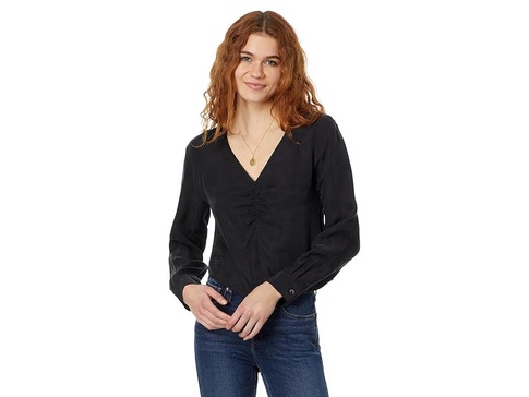 Brushed Ruched-Front Top