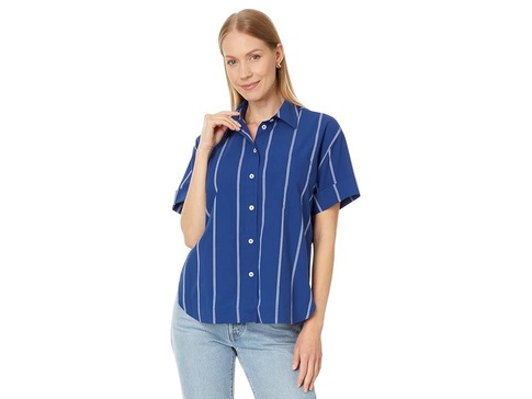 Oversized Boxy Button-Up Shirt in Signature Poplin