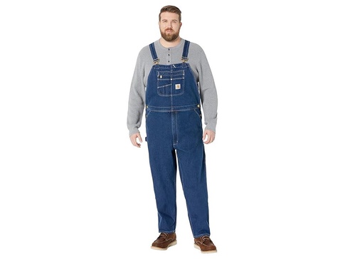 Loose Fit Denim Bib Overalls